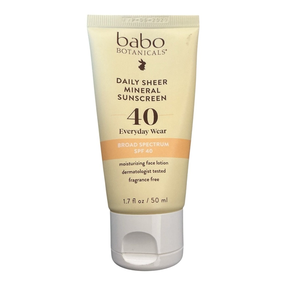 Babo Botanicals - Daily Sheer Mineral Sunscreen (1.7 oz) - SPF 40 Lotion